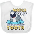 thumbnail image 3 of Inktastic Watch out I've Got My First Tooth Boys or Girls Baby Bib, 3 of 4