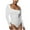 White, variant on Aoochasliy Bodysuits for Women Clothes Long Sleeved Solid Color Light Velvet Trendy Square Neck Tight Fitting Cutout Jumpsuit