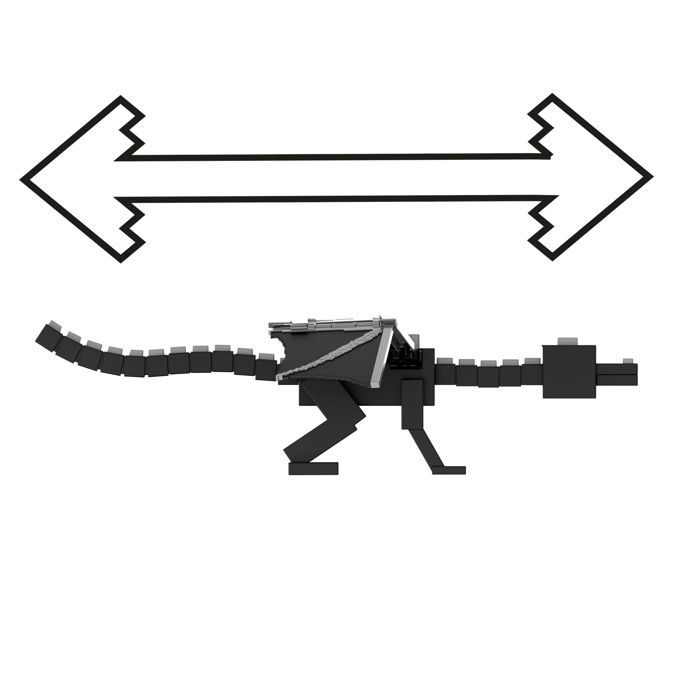 Minecraft Dragon’s Breath Attack Ender Dragon Action Figure with 10 Discs, 20-inch Wingspan