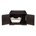 thumbnail image 4 of Pefilos 33" Cat Washroom Storage Bench Cat Litter Box Enclosure Cover Cat House Cabinet, Brown, 4 of 6