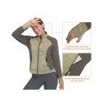 thumbnail image 6 of Little Donkey Andy Women's Warm Lightweight Running Jacket Full Zip Fleece Hybrid Coat for Golf Hiking Khaki Heather S, 6 of 8
