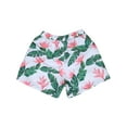 thumbnail image 3 of Swimwear Shorts Dad and Son Leaves Print Beach Trunks Summer Casual Holiday Men Boys Swim Pants, 3 of 4
