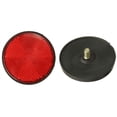thumbnail image 2 of 20 Pcs Réflecteur Rond Rouge Universel pour Moto ATV 5.6x0.8cm, 20x 2 Pouces Réflecteurs, Rouge, 2 of 4