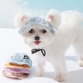 thumbnail image 5 of Minzimin 1Pack Dog Hat with Ear Holes Sunscreen Baseball Caps Hats Outdoor Bucket Hat Sun Protection Dog Bonnet for Small and Medium-Sized Dogs, 5 of 8