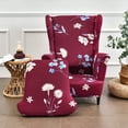 thumbnail image 3 of Printed Stretch Wingback Chair Covers Armchair Covers Wingback Chair Covers, 3 of 5