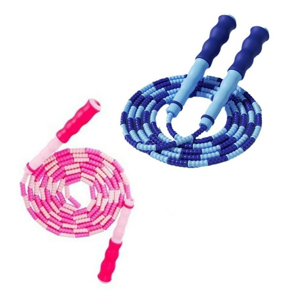 BESTSKY Adjustable Jump Rope for Kids, Soft PVC Jump Rope, Non-Tangle Jump Rope for Women, Comfortable Handles, 2-Pack