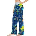 thumbnail image 2 of FREEAMG Women Pajama Pants Lounge Pants Long Stretch Comfy Sleepwear Space Rocket Dinosaurs, 2 of 7