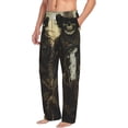 thumbnail image 2 of Daiia Western Desert Skull Cowboy Men's Sleep Pant with Pockets and Drawstring,Pajama Pants-Small, 2 of 9