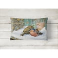 thumbnail image 2 of Carolines Treasures ASA2194PW1216 Chaffinches Fabric Decorative Pillow 12H x16W multicolor, 2 of 3