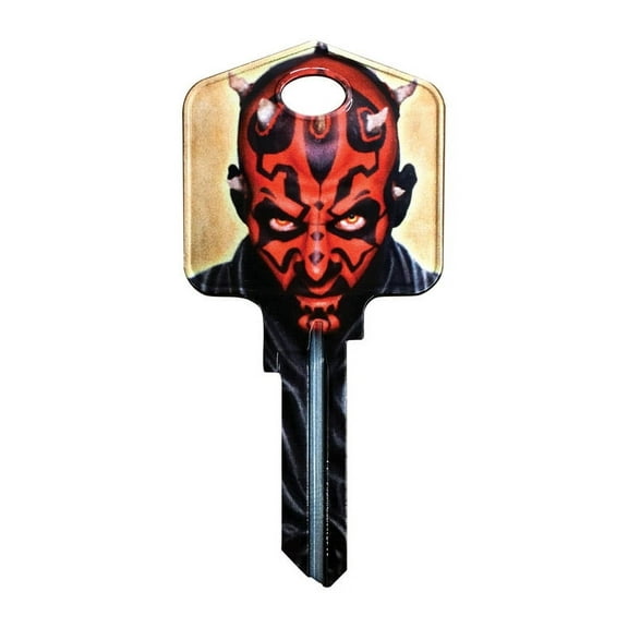 Hillman 5005126 Star Wars Darth Maul House & Padlock Blank Single Sided Universal Key - Pack of 5