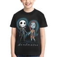 thumbnail image 1 of Animation The Nightmare Before Christmas T-Shirts Ado Unisexes Col Rond Manches Courtes T-Shirt pour Garçons Filles Jeunes Enfants, 1 of 8