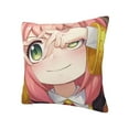 thumbnail image 4 of Anya Forger Spy X Throw Pillow Cover Decoration Pillow Case Cushion for Home Sofa Couch 18"x18", 4 of 7