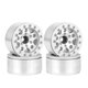 thumbnail image 1 of Silver-Edged 1.55 Inch Metal Wheel for 1/10 RC Crawler Vehicle Axial Silver-Edged SCX10 Ghost TRX4 TRX6 D90 4WD, 1 of 5