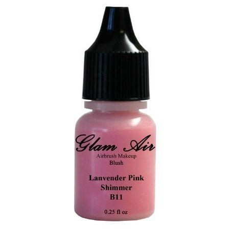 - Glam Air Airbrush B11 Lavender Pink Shimmer Blush Water-based Makeup 0.25 Oz