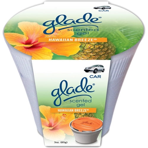 Glade® 3oz Gel Automotive Air Freshener, Hawaiian Breeze