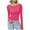 Hot Pink, variant on SKIYLEVZ Women's Blouses Solid Color Tunic Tops Long Sleeve Tops Comfy Casual Fall Fashion Daily Wear Effortless Outfit Women Hoodie Comfortable Womens Tops Shirts Daily Blouse