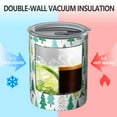thumbnail image 2 of 12oz Coffee Tumblers Green Christmas Tree Pattern Stainless Steel Vacuum Insulated Travel Tumbler Coffee Cups Mug with Lid and Straw with Cleaning Brush for Cold & Hot Drinks, 2 of 5