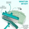 thumbnail image 2 of AquaSwipe Window Squeegee Kit - Recyclable Silicone 3-in-1 with Rotatable Head & Microfiber Scrubber for Shower, Glass, Mirror, Car, 2 of 10