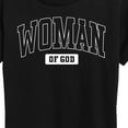 thumbnail image 3 of Instant Message - Woman Of God Collegiate - Women's Short Sleeve Graphic T-Shirt, 3 of 6