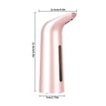 thumbnail image 3 of Dispensador sin contacto Dispensador de lavado de manos con sensor infrarrojo Herramienta de lavado de manos automático 400ml, Oro rosa Monstrate HA003450-06B, 3 of 7