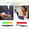 thumbnail image 4 of Compatible for Google Pixel 3A XL Case with HD Screen Protector, Military-Grade Shockproof Protective Phone Case with Magnetic Kickstand Ring for Google Pixel 3A XL Purple, 4 of 8