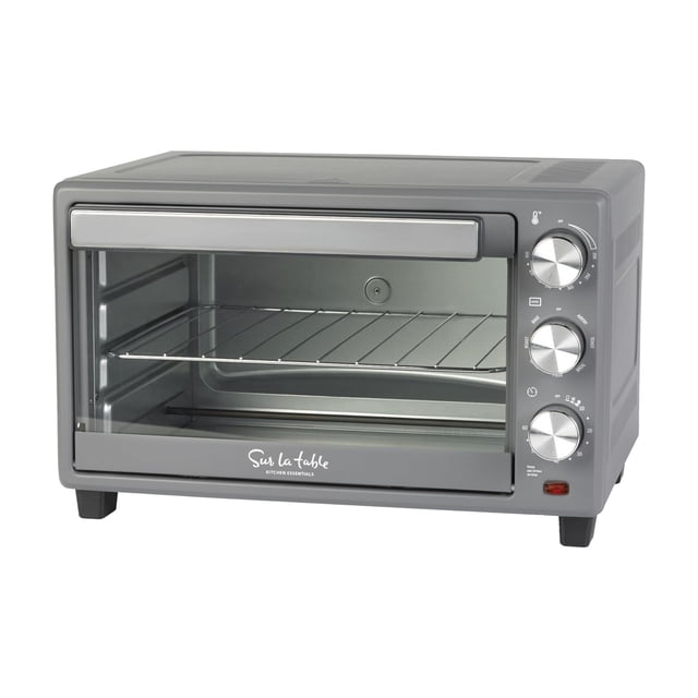 SUR LA TABLE KITCHEN ESSENTIALS Multifunctional Air Fryer Toaster Oven with Large Window for Easy Viewing, Designed with 7-Presets - Air Fry, Bake, Roast, Broil and Toast in Minutes, 1500w