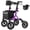 Purple, variant on Walkers for Seniors, Rollator Walker with Seat, 10" Rubber Wheels All Terrain Rollator Walker with Backrest, Aluminum Walkers Built-in Cable, Foldable and Adjustable Height for Seniors, Purple