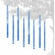 thumbnail image 2 of Luces de hadas de lluvia de meteoritos 8 tubos 12 "192 Iluminación LED Luces de lluvia de meteoritos LED a prueba de agua para bodas Hogar Árbol Jardín Fiesta de Navidad (Azul) JAMW  Sencillez, 2 of 5