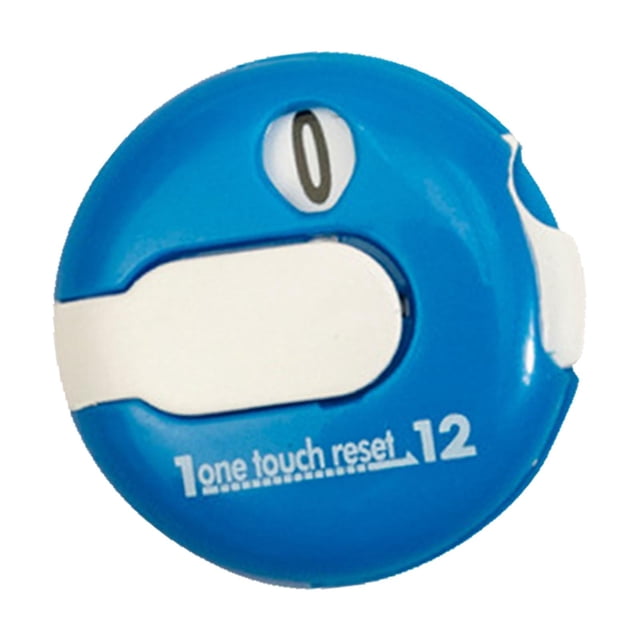 Contador de puntuación de golf, herramienta de conteo de puntuación de golf, clip redondo portátil en golf Azul