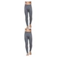 thumbnail image 3 of Guardurnaity Ropa interior térmica para hombre, pantalones de algodón, suaves, cómodos, para invierno, mallas de longitud completa, ropa interior Gris oscuro METRO 2piezas, 3 of 6