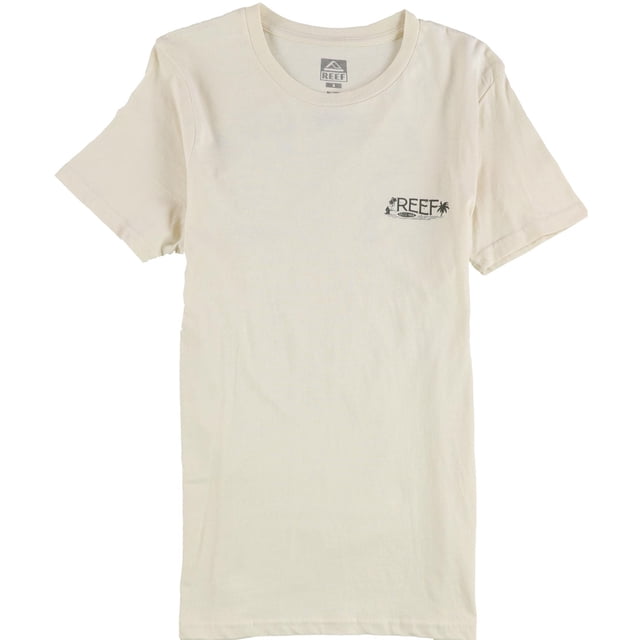 Reef Mens Surf Club California Graphic T-Shirt, beige, S