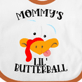 thumbnail image 4 of Inktastic Thanksgiving Mommy's Little Butterball with Cute Turkey Face Boys or Girls Baby Bib, 4 of 4