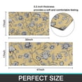thumbnail image 7 of Pioneer Flower Floral Print Pattern Kitchen Rugs Sets Of 2,Anti Fatigue Kitchen Mat Rugs Non Slip Washable,Decorative Kitchen Floor Mats for Kitchen,Sink,Laundry,17"x30"+17"x47", 7 of 7