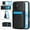 Black, variant on Premium PU Leather Wallet Case For iPhone 17, Multi-Functional Back Flip Stand Cover with ID Card Holder Window Viewing, Slim Fit Shockproof Rugged Protective Skin, Black