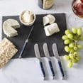 thumbnail image 3 of French Home Laguiole Set of 8 Spreaders with Navy Handles, 3 of 4
