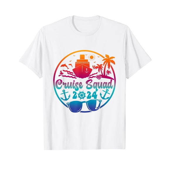 Cruise Squad 2024 Summer Vacation Family Friend Travel Group T-Shirt