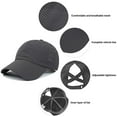 thumbnail image 3 of Womens Criss Cross Ponytail Hat Quick Drying Baseball Cap Sun Hats UV Protection Sport Cap, 3 of 7