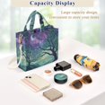 thumbnail image 5 of FORMRS Womens Corduroy Tote Bag Crossbody Shoulder Handbag with Pocket, Moonlight Forest, 5 of 7