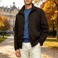 thumbnail image 2 of Mens Waterproof Jacket Lightweight Zip Up Hoodless Outwear Jacket Spring Fall Fashion Casual Daily Pocket Coat Business Commute Windbreaker with Pockets, 2 of 5