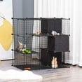 thumbnail image 2 of Small Animal Cage Rabbit Cage with Door Guinea Pig Playpen Small Animal Fence for Bunny Chilla Freret Chilla Indoor and Outdoor Use Total Panels x x &, 2 of 9