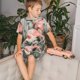 thumbnail image 4 of Fotbe Tropical With Flamingos Pijama Estampada de 2 Piezas para Niños – Ropa de Dormir de Manga Corta Cómoda para Niños y Niñas, Camiseta y Shorts de Algodón-4X-Large, 4 of 6