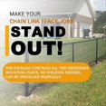 thumbnail image 4 of 1-3/8In x 1-3/8In End Rail T Clamp, Chain Link Fence T Clamp, 4 of 5