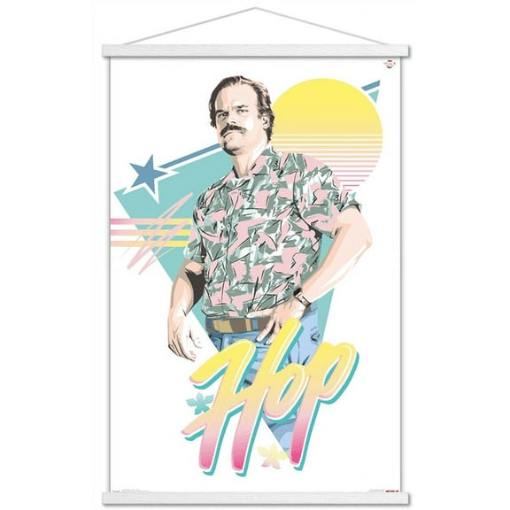Netflix Stranger Things: Season 3 - Hop Wall Poster with Magnetic Frame, 22.375" x 34"