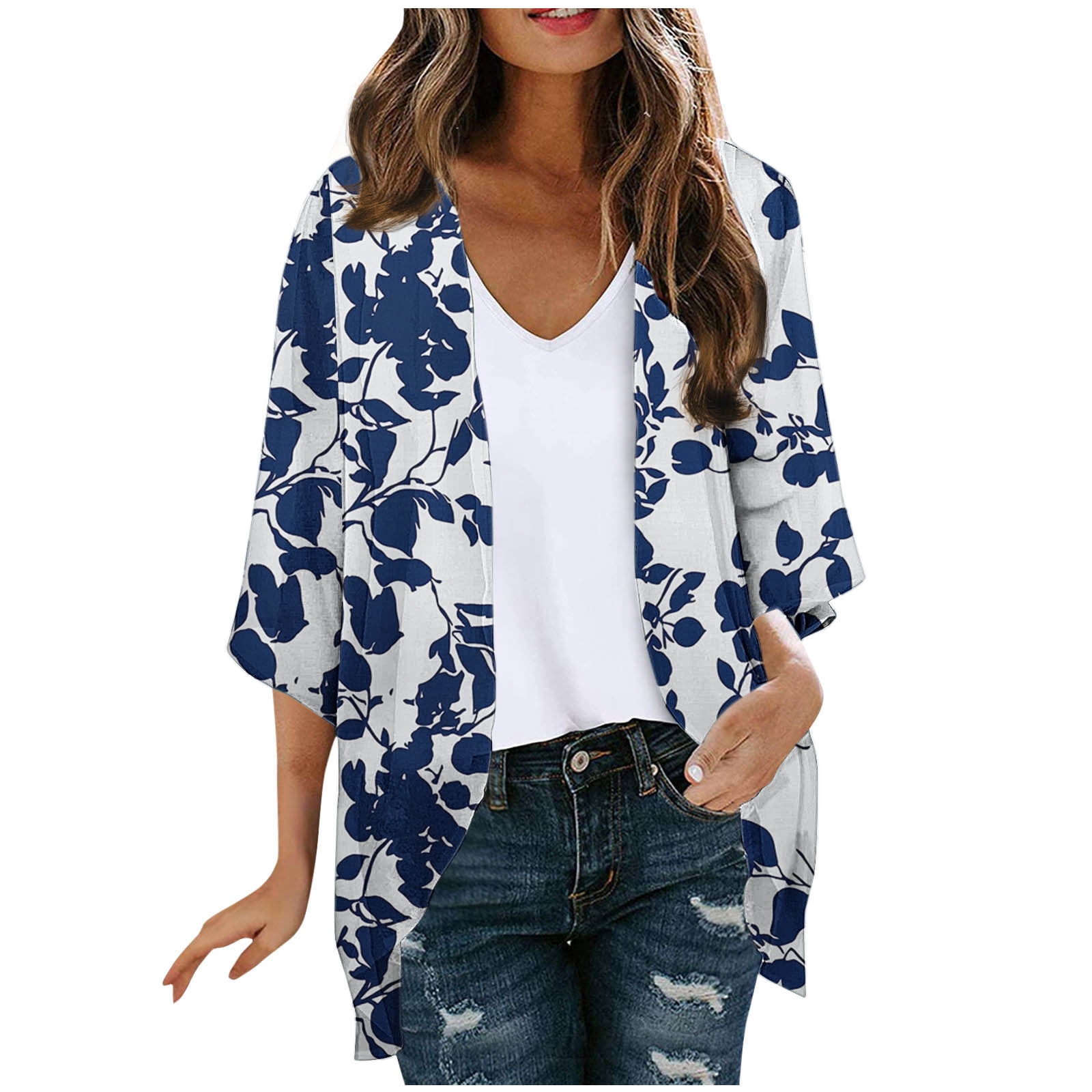 Trendy Fall Blouses for Women 2026 Womens Tops 3/4 Sleeve Womens Tops Women's Blouses Casual My Items Ordered Fashion Gifts