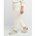 thumbnail image 2 of Hanes Originals Women's Soft Brushed Fleece Joggers, 30" (Plus Size) Wheat Heather 2X, 2 of 3