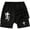 Black, variant on LiuXxxx Men's Casual Athletic Shorts with Print Breathable 2 In 1 Running Shorts for Gym Workout Comfortable Lightweight Summer Sports Apparel Black L