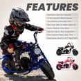thumbnail image 6 of Arshin 40cc Gas Dirt Bike,20 MPH Mini Pit Bike with Off-Road Tires & Disc Brakes,Soft Spring Seat,160 Lbs Max Load,4-stroke(Blue), 6 of 8