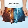 thumbnail image 3 of Yiaed Red And Blue Fire Lion Print Boys' Boxer Briefs Cotton Casual Stretch Comfort Boys Boxers - Kids Boxer Briefs Underwear for Boys (6-18)-Medium, 3 of 5