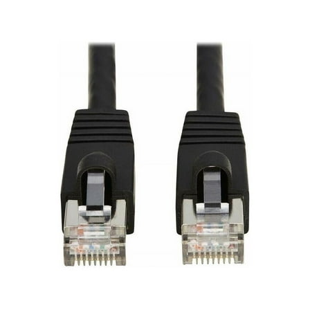 Eaton Tripp Lite Series Cat8 40G Snagless SSTP Ethernet Cable RJ45 M/M PoE Black 10 ft. 3.1 m