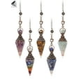 thumbnail image 3 of PULLIMORE Natural Crystal Quartz Pendulum Pendant Necklace for Healing Reiki Mediation, 3 of 9